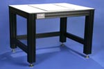 VisTek provides the VIP320 and VIP3200 Series Tabletop Vibration Isolation Platforms. V2500 Vibration Tables. They are passive, mechanical and robust do not require compressed air or complicated algorithms as with semi or fully active, piezzo electric vibration control systems. 