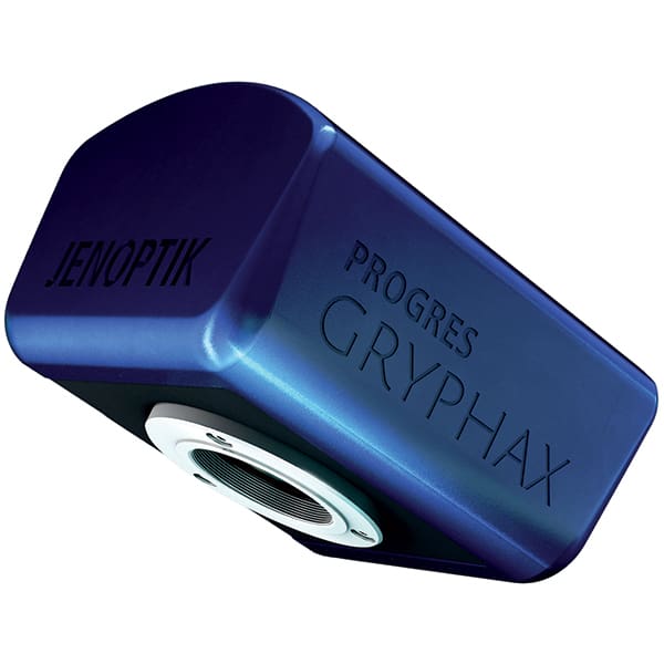 A blue device with the words " progress gryphax ".