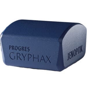 A blue box with the words " progres gryphax jenopfix ".